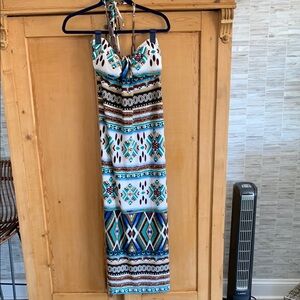 Tribal Print Maxi Dress